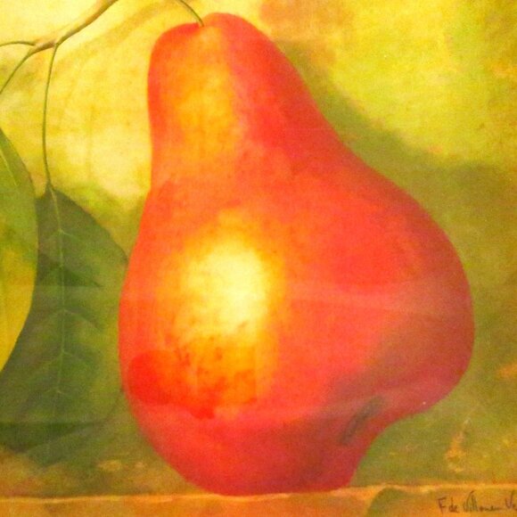 Fabrice De Villeneuve Art Glass Pear Large Platter x Prima Donna Designs, 2006 - Picture 11 of 12